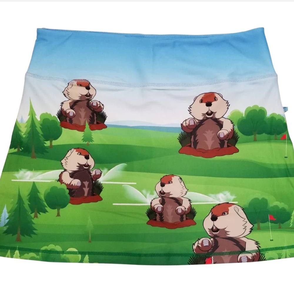 Charming ReadyGOLF Groundhog/caddyshack inspired Golf Skirt